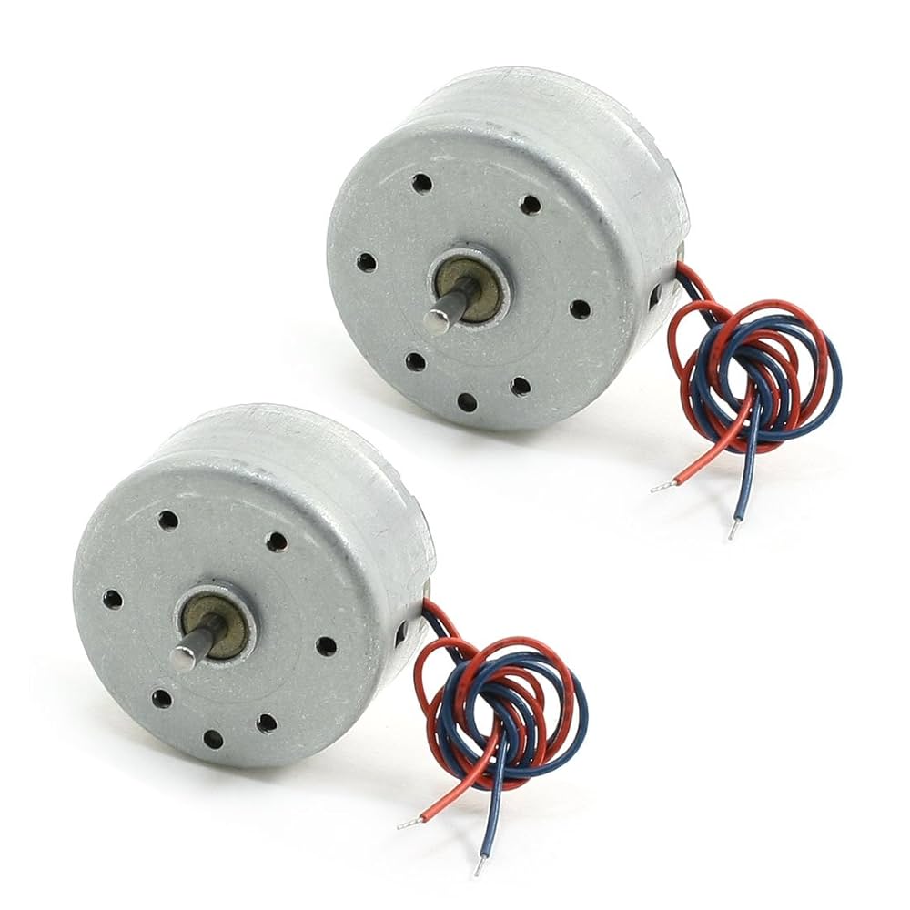 Amazon | uxcell DCモータ 電動機 ミニモーター 金属 RC300-FT